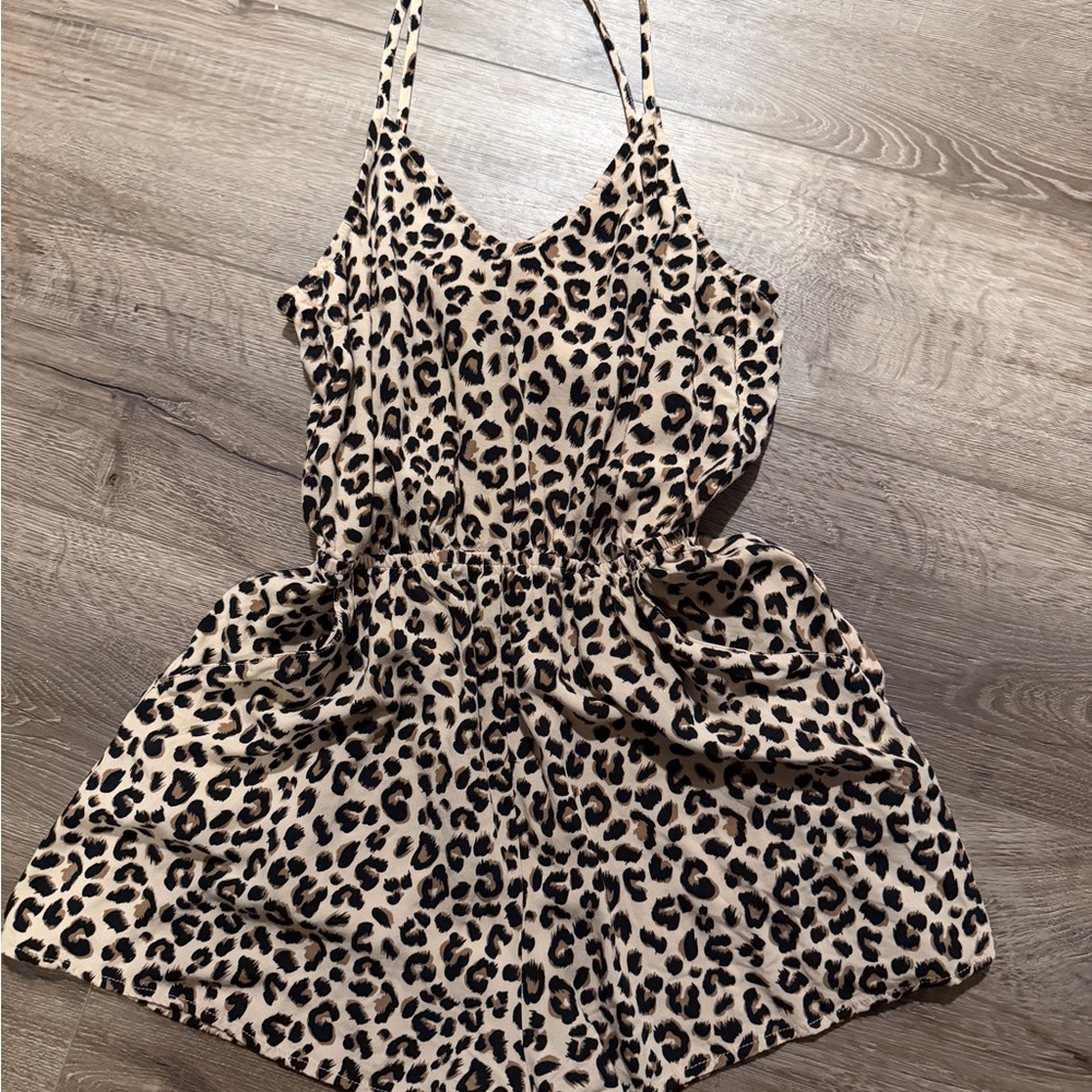 H&M Kids Animal Print Romper - Black and Tan